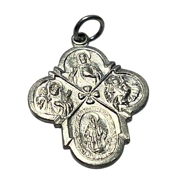 Vintage 4Way Religious medal. Pre owned - Picture 1 of 3